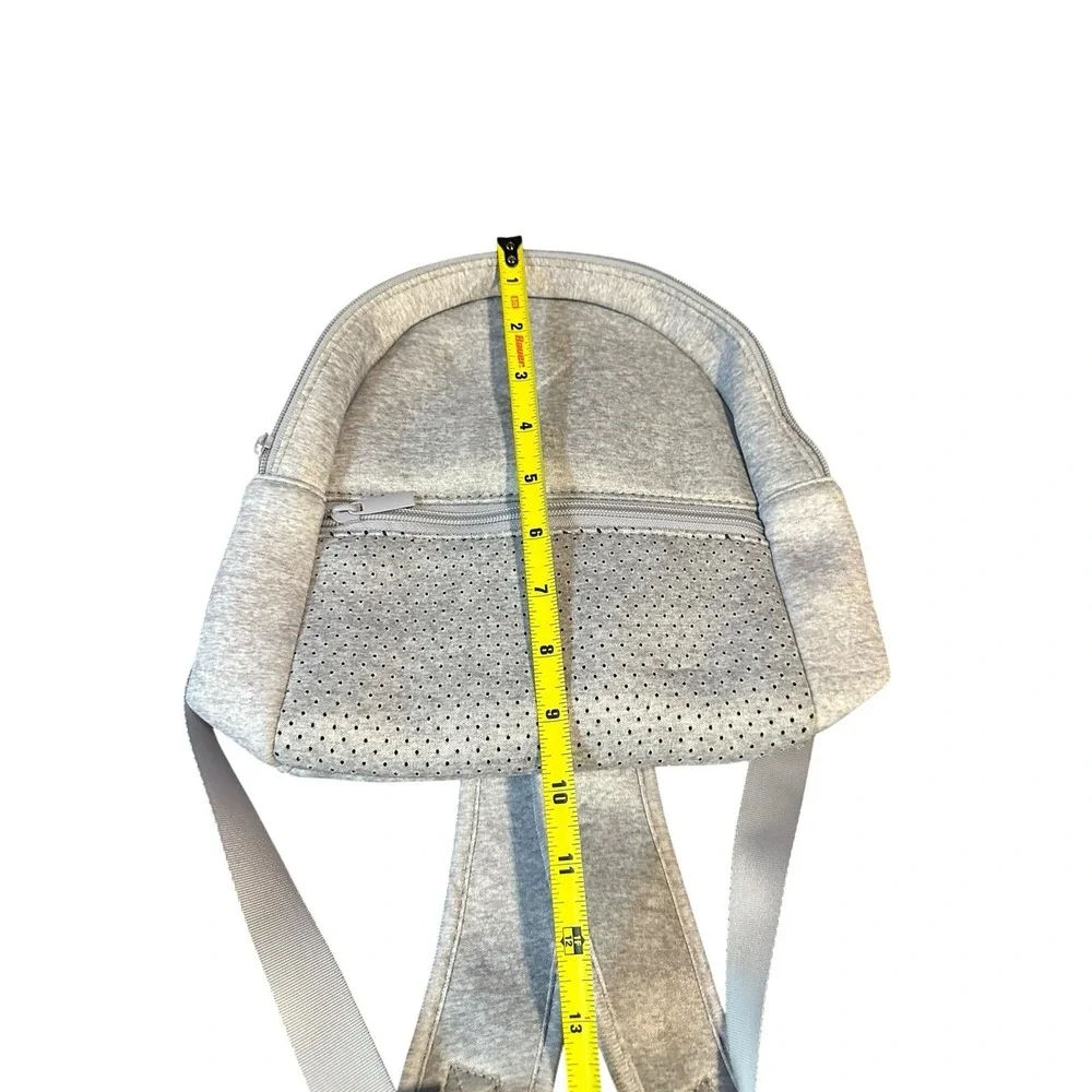 NEW small light‎ grey backpack purse bag